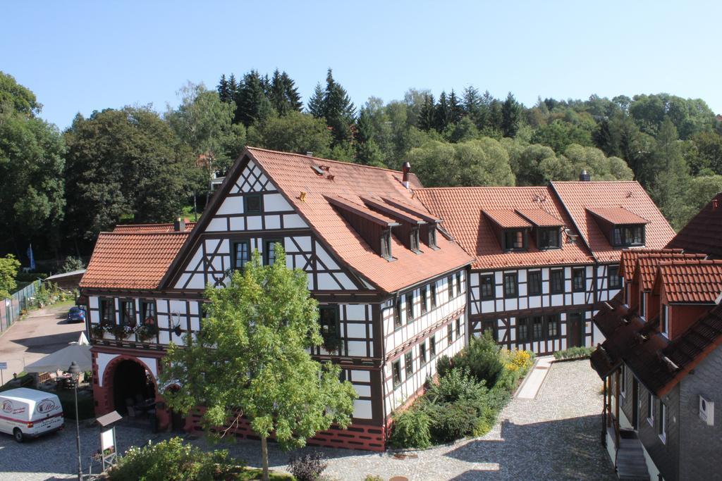 Hotel Goldener Hirsch Suhl Exteriör bild